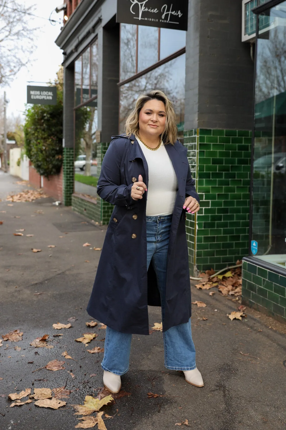 Trench Coat - Navy