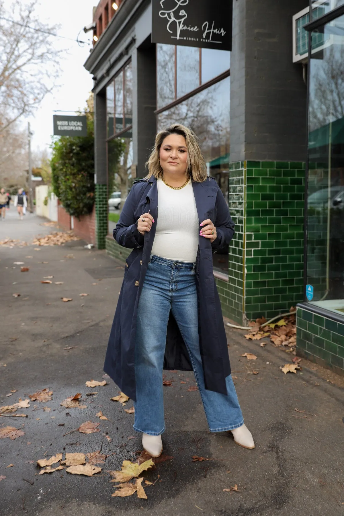 Trench Coat - Navy