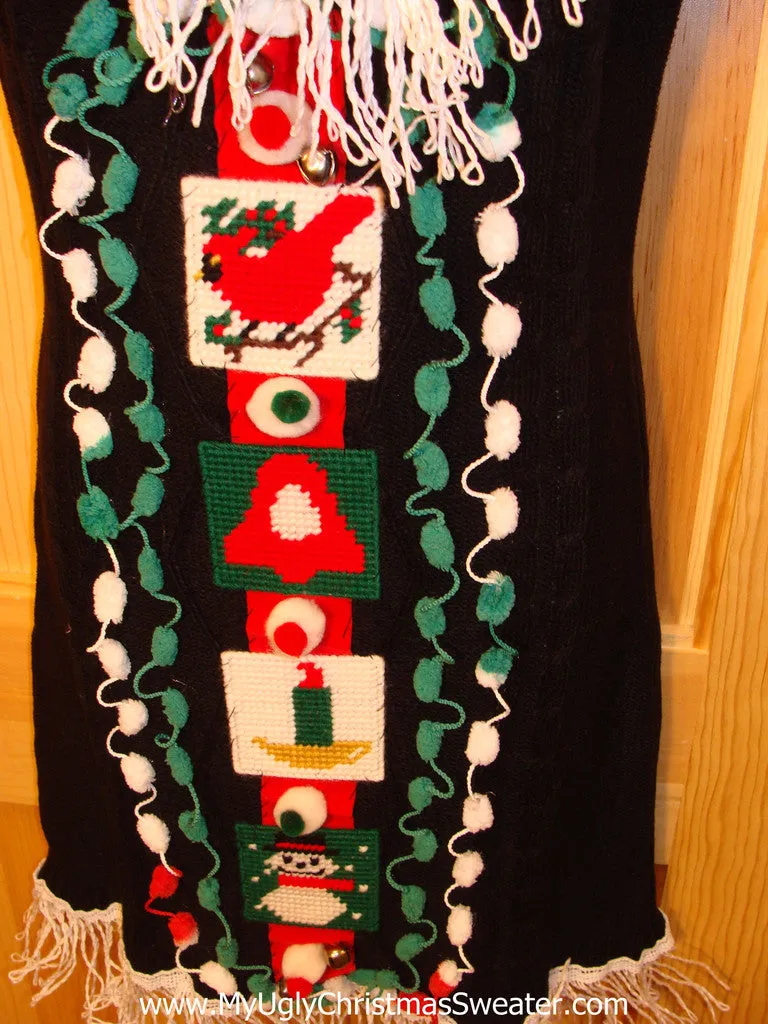 Ugly Christmas Sweater Party Tacky Dress (d27)