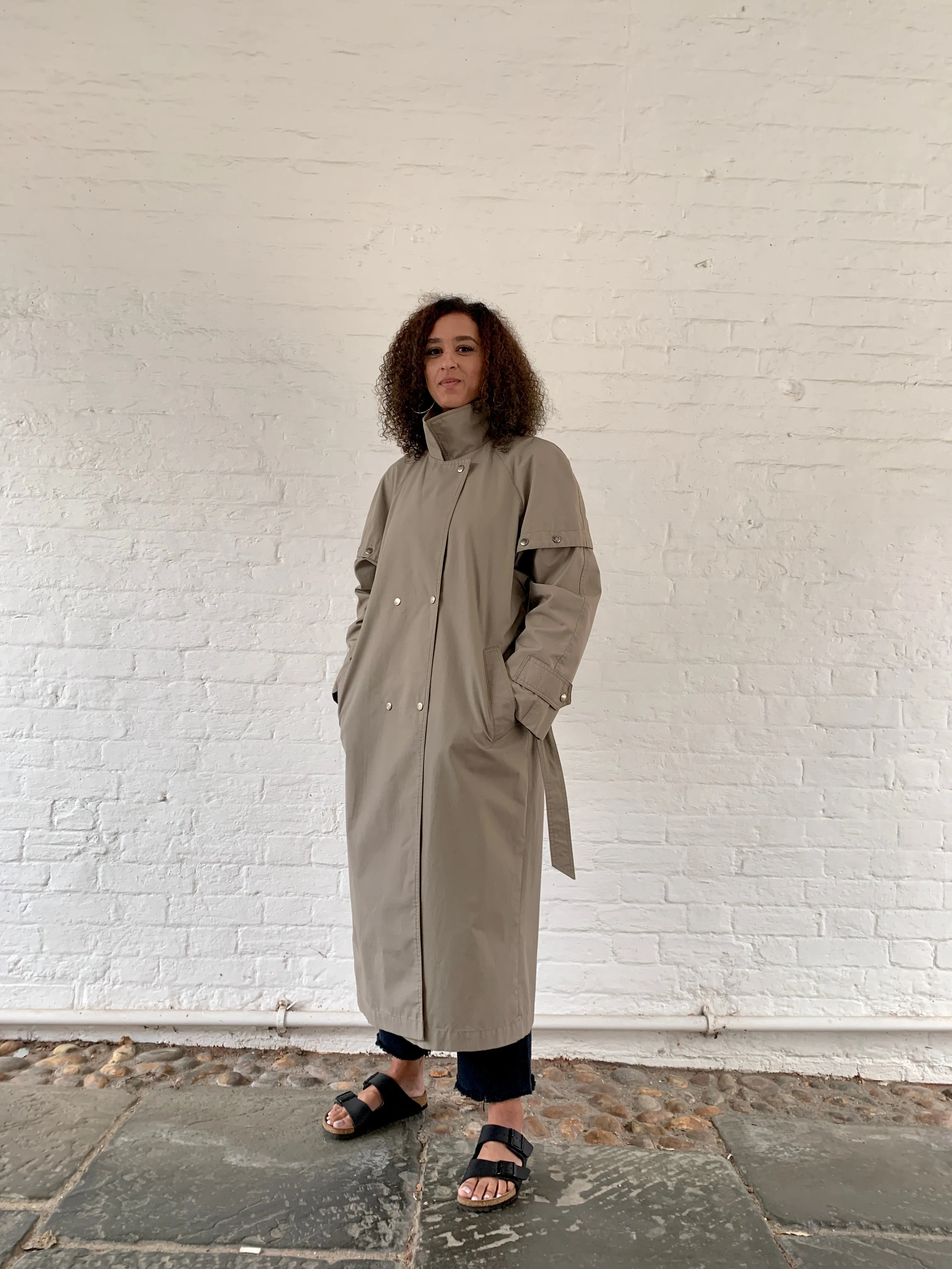 Vintage 1980s Nicollini trench coat