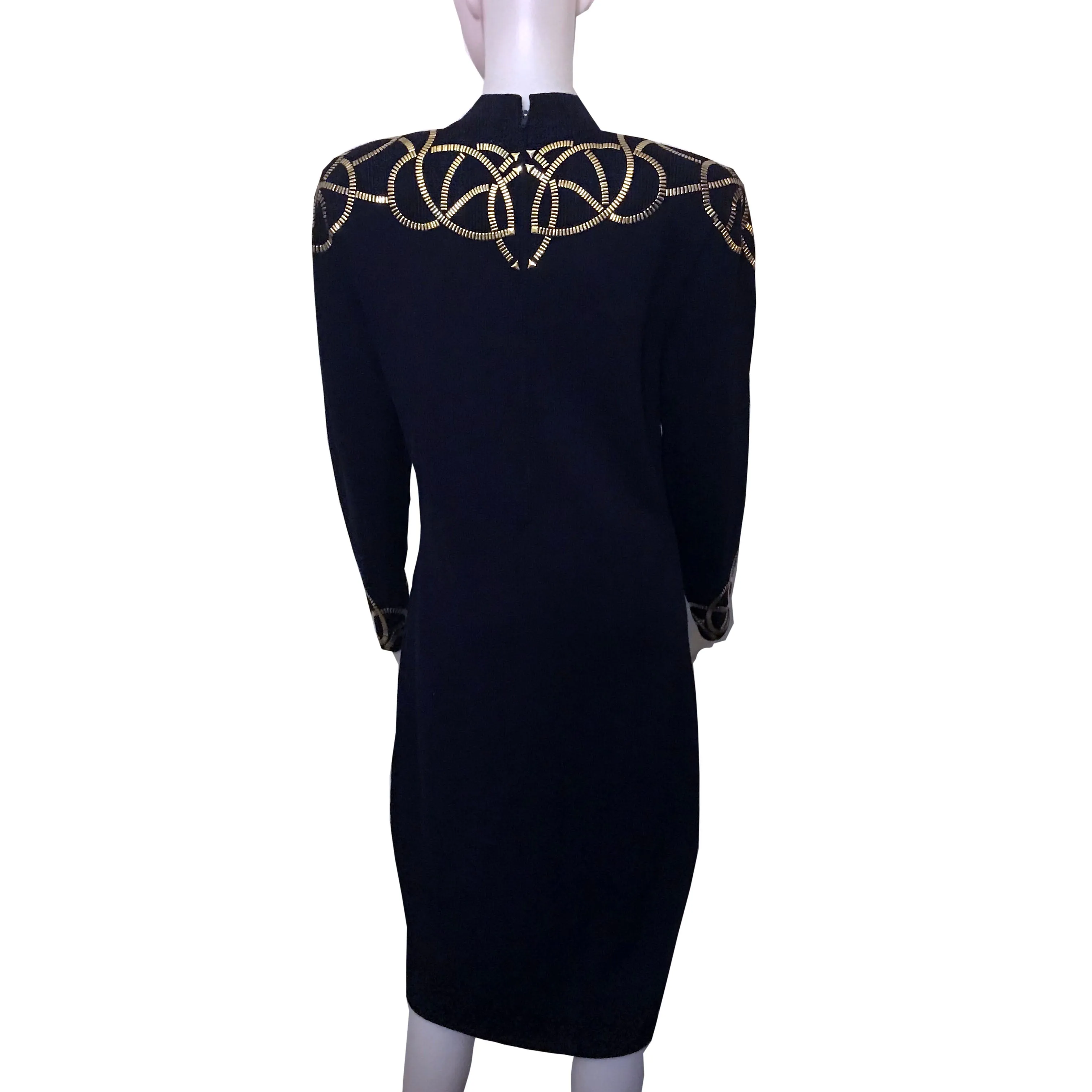 Vintage 1980s St. John by Marie Gray Knit Dress