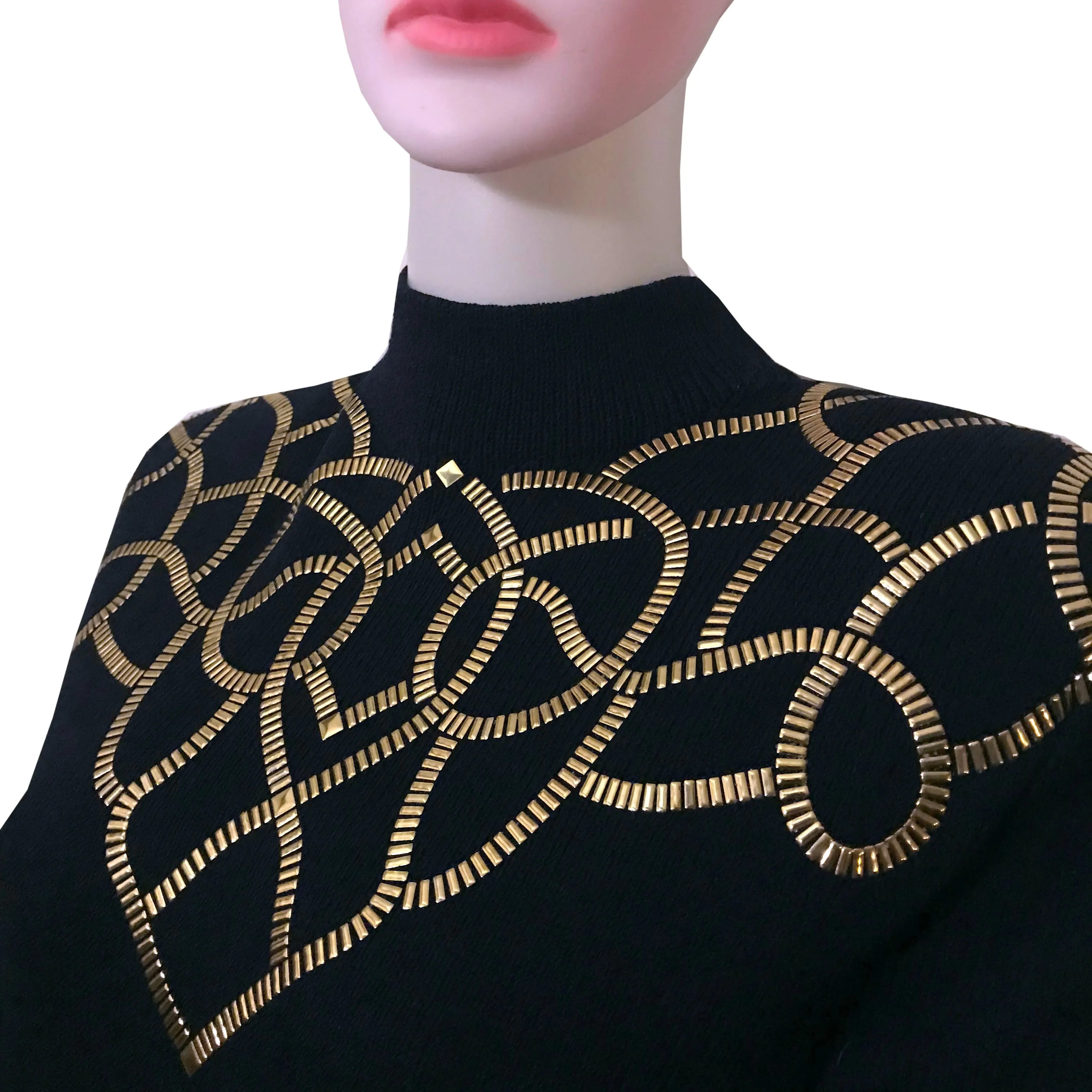 Vintage 1980s St. John by Marie Gray Knit Dress