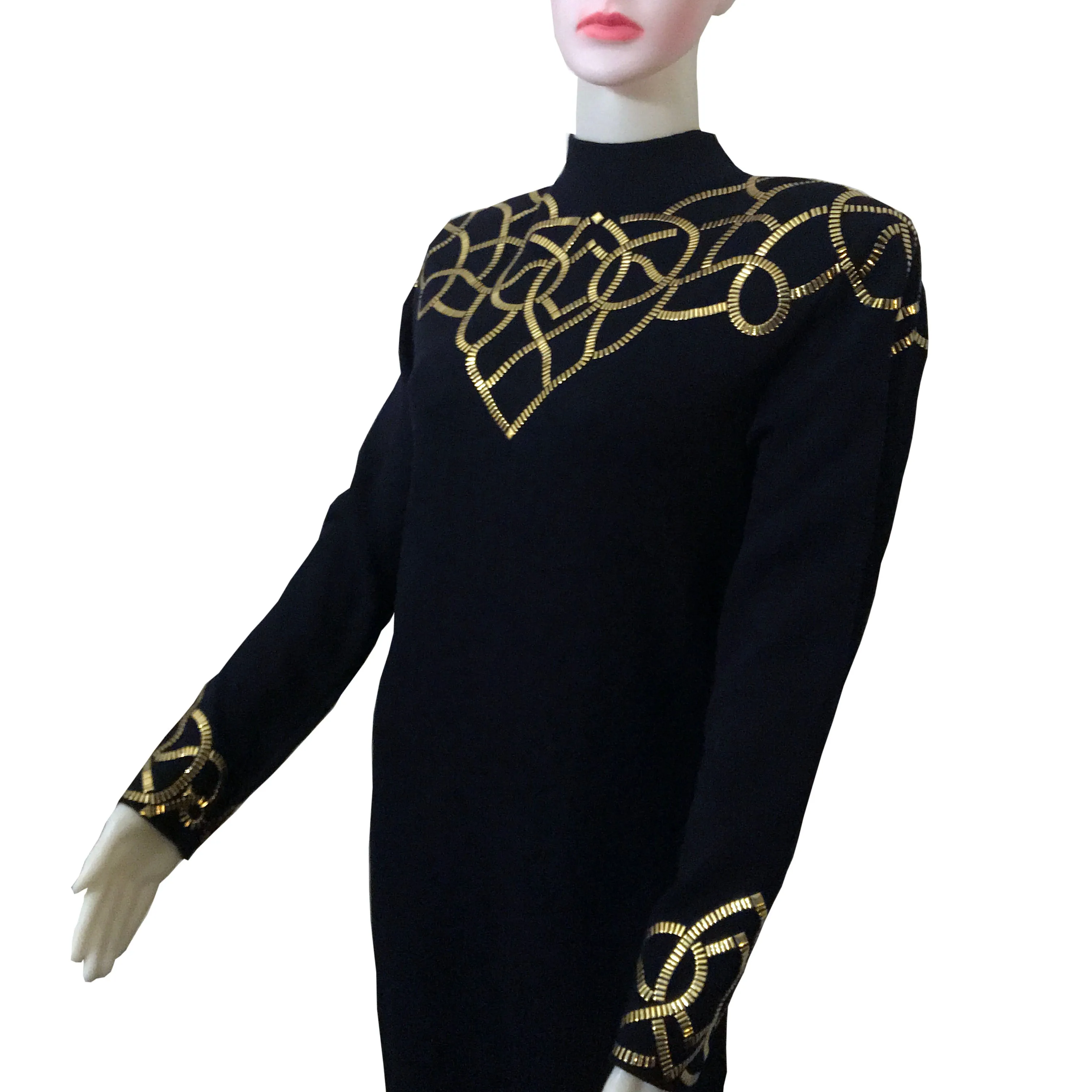 Vintage 1980s St. John by Marie Gray Knit Dress