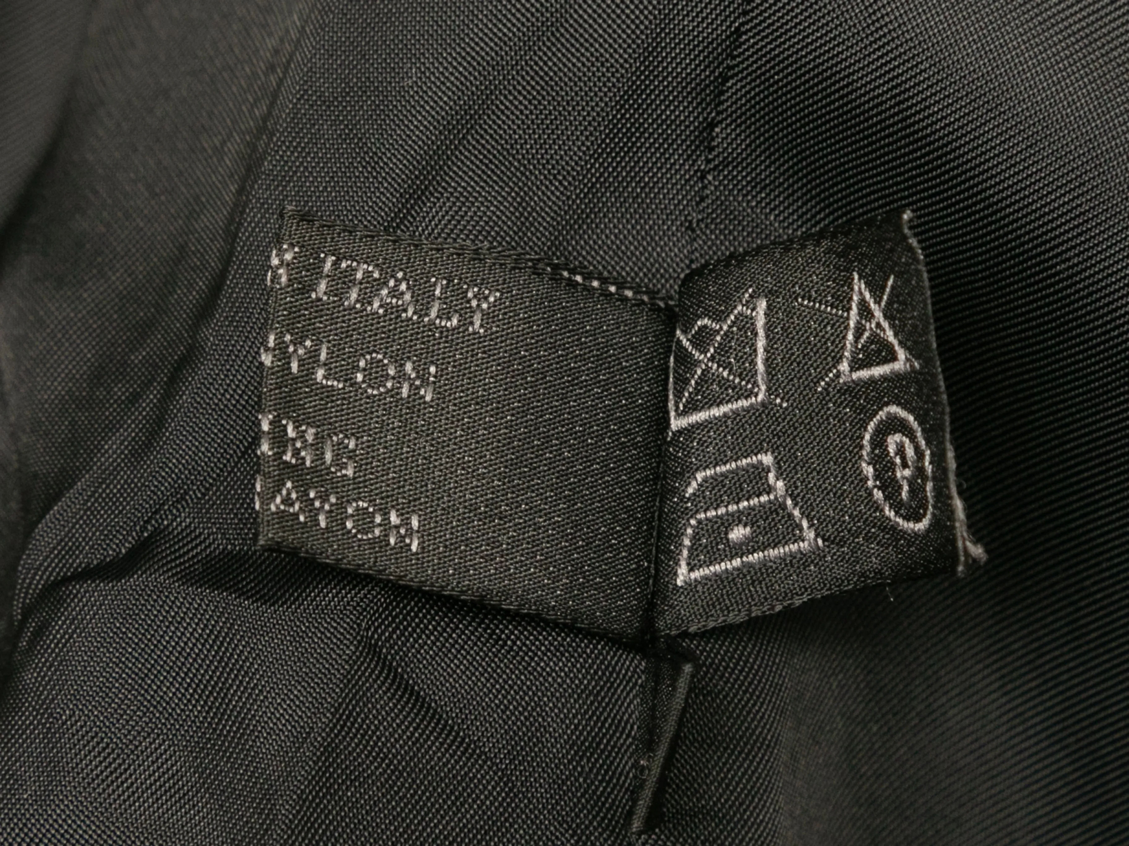 Vintage Black Prada Nylon Belted Jacket Size IT 42