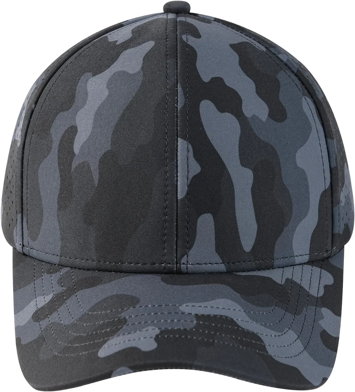 VOBOOM Men Quick Dry Baseball Cap Laser Cut Mesh Ball Curved Brim Snapback Hat