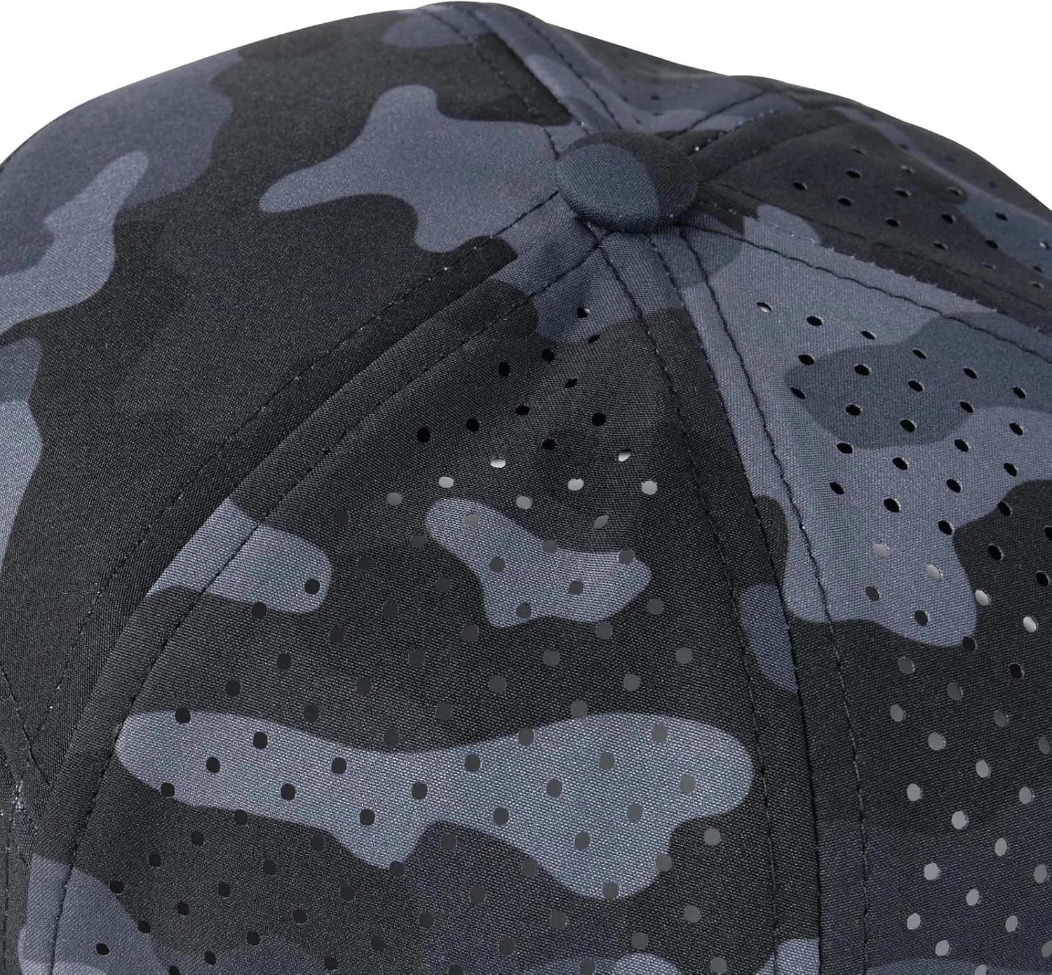 VOBOOM Men Quick Dry Baseball Cap Laser Cut Mesh Ball Curved Brim Snapback Hat