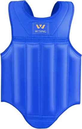 Wesing Martial Arts Muay Thai Boxing Chest Protector MMA Sanda Chest Guard