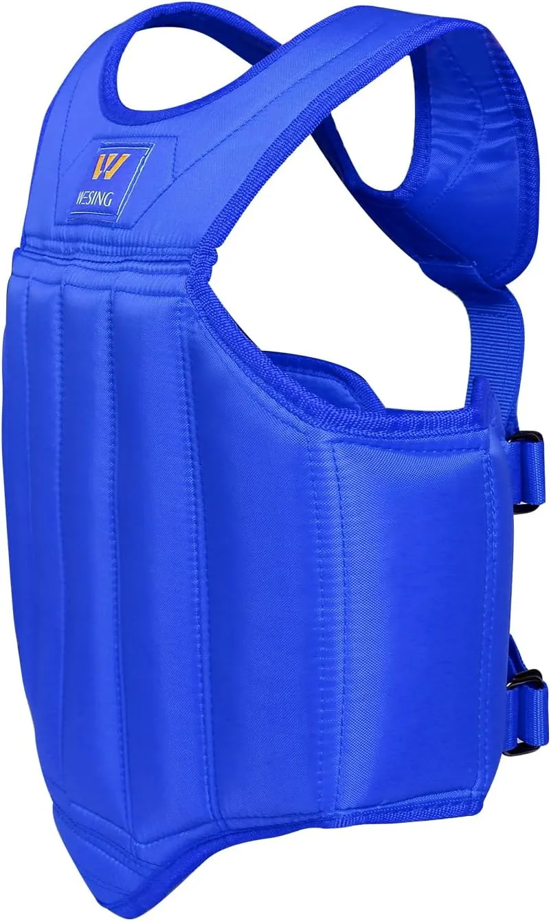 Wesing Martial Arts Muay Thai Boxing Chest Protector MMA Sanda Chest Guard