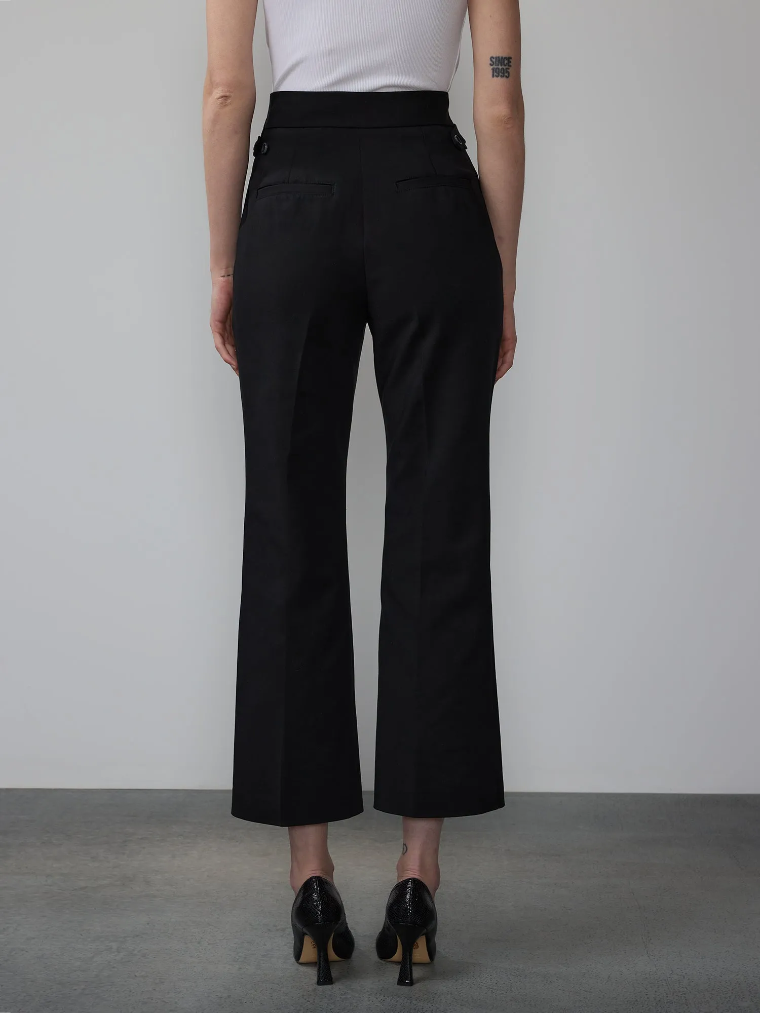 Wrap Style Cropped Pants